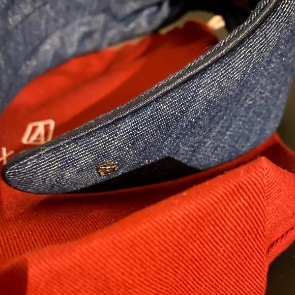 Made in France / Brand New luxury hair accessories Alexander de Paris denim - Picture 6 of 8